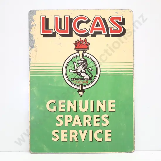 Lucas Genuine Spares Service Screenprinted Sign