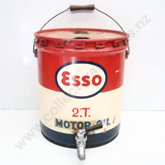 Esso 2T Motor Oil Drum