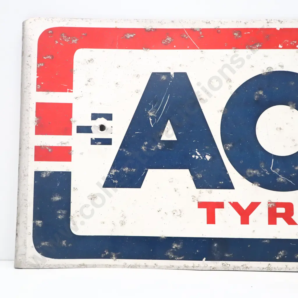 Ace Tyres Screenprinted Tin Sign Image 1++