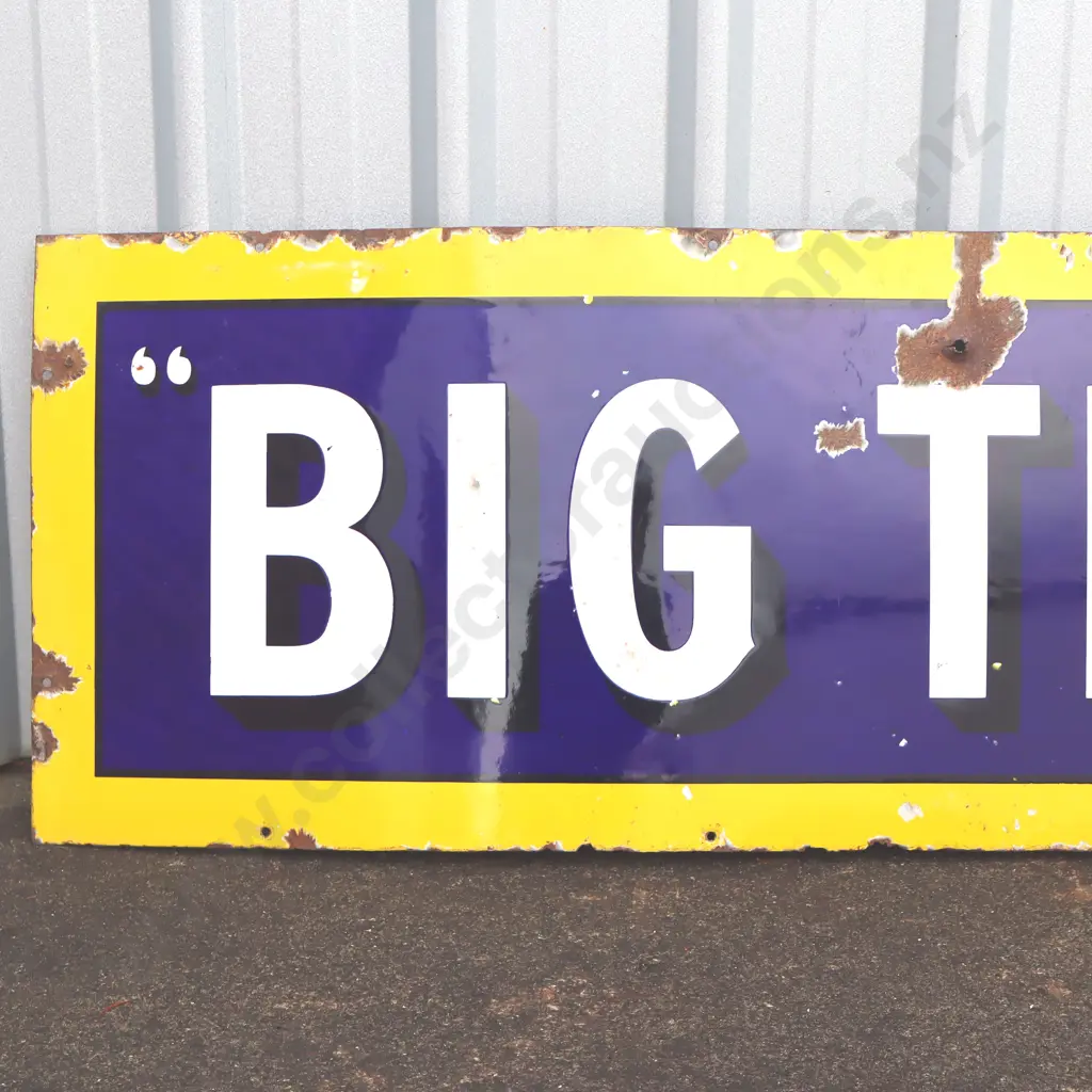 Big Tree Enamel Sign Image 1++