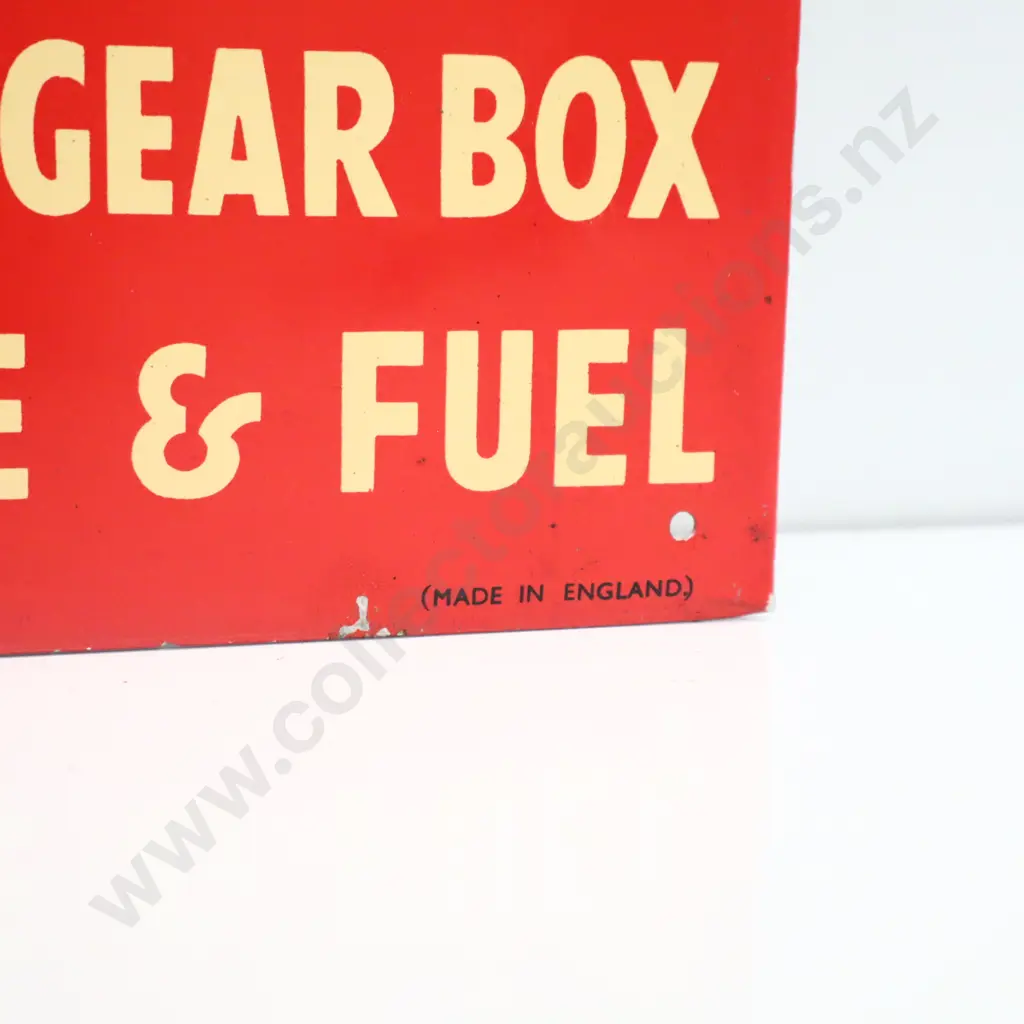 NEW OLD STOCK Redex Tin Screenprinted Sign Image 1++