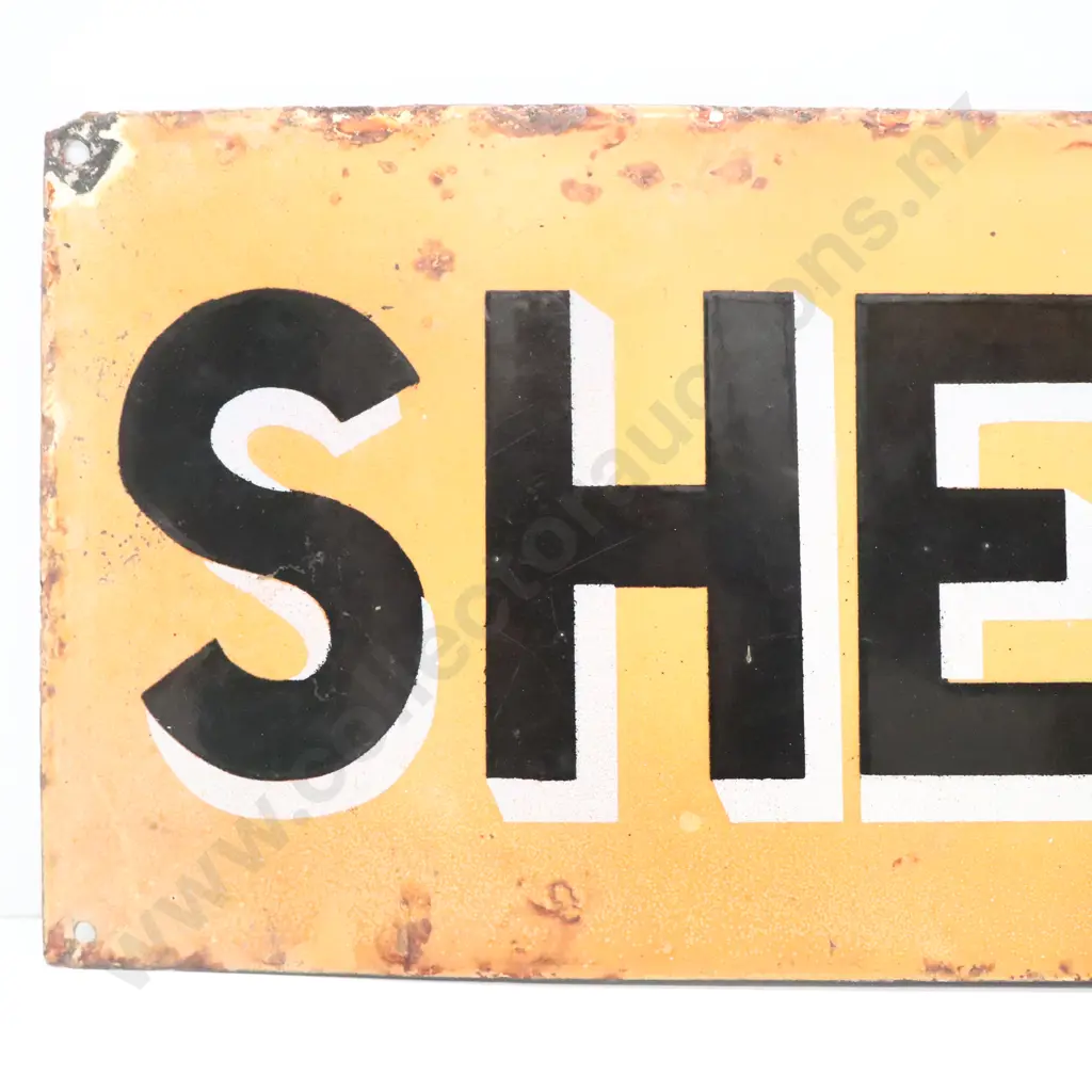 Shell Enamel Sign Image 1++