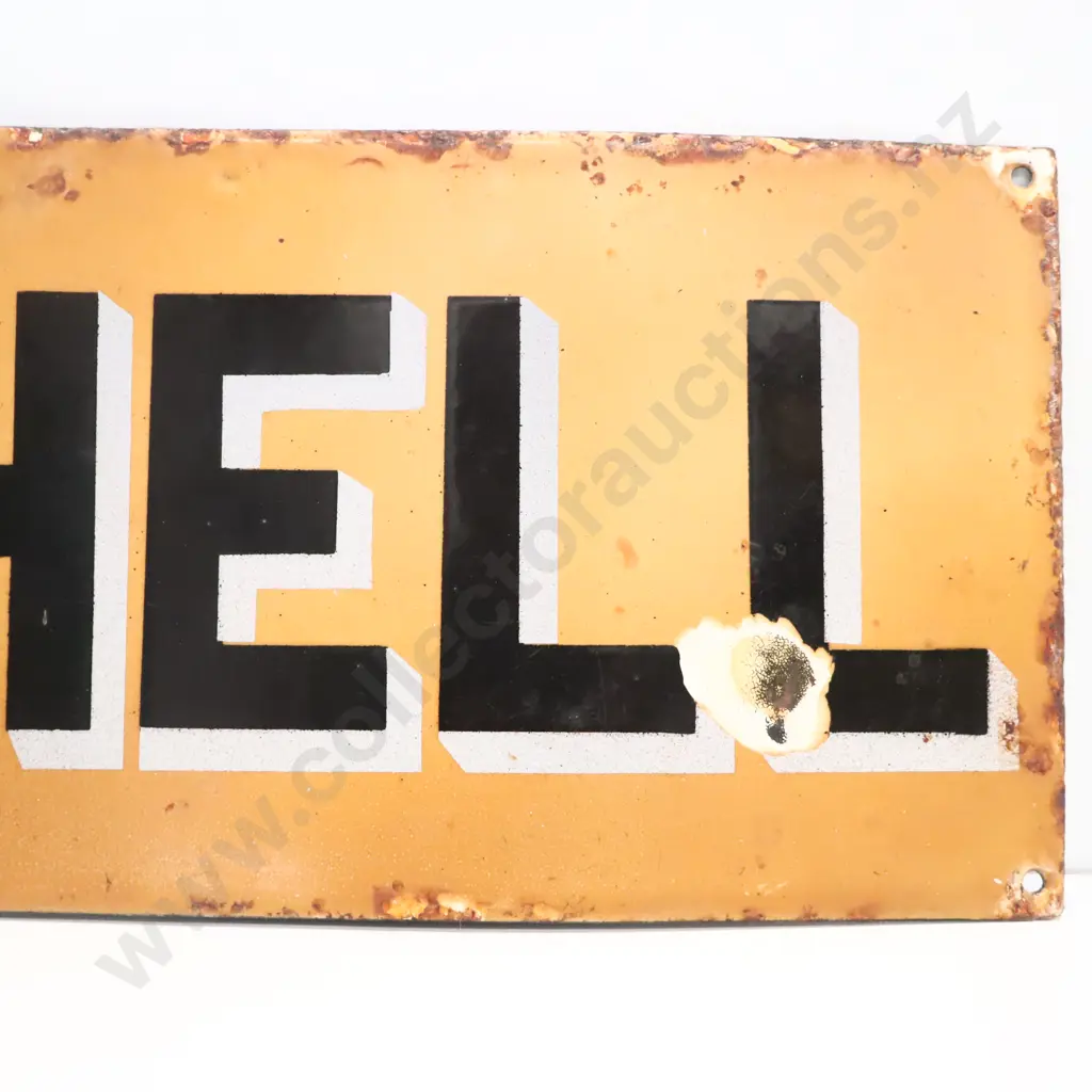 Shell Enamel Sign Image 1++