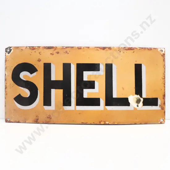 Shell Enamel Sign