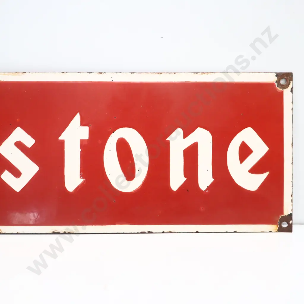 Firestone Enamel Sign Image 1++