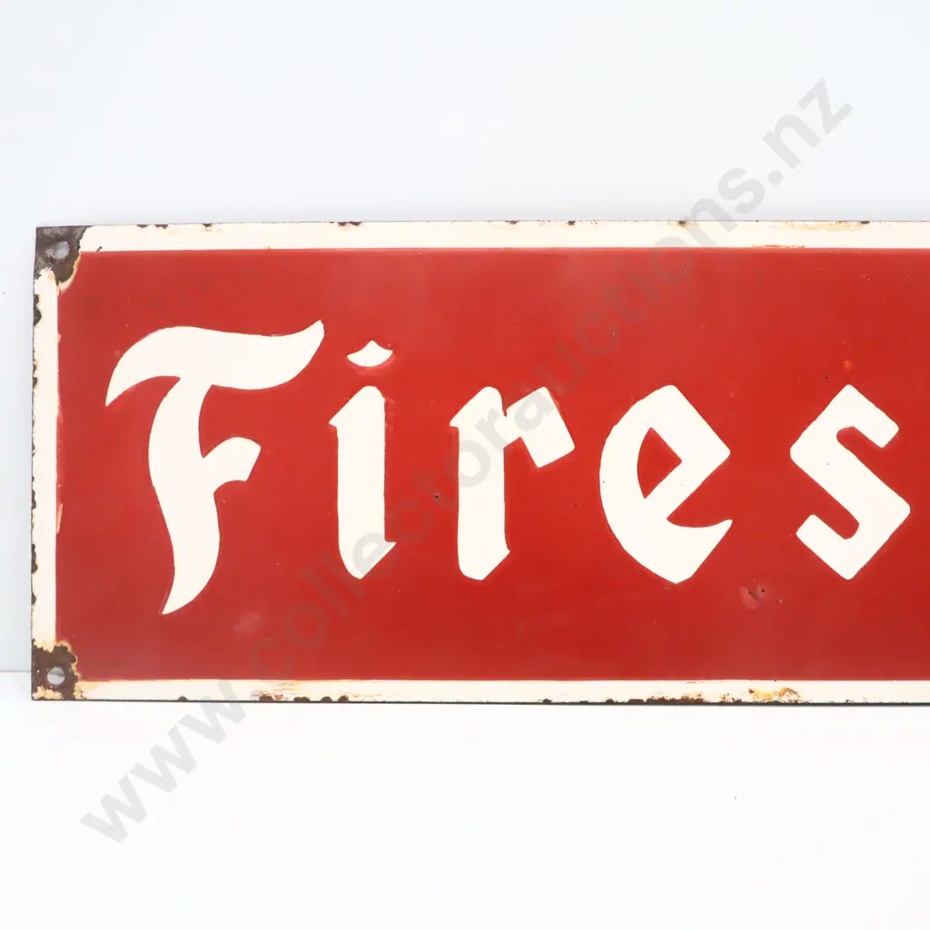 Firestone Enamel Sign Image 1++