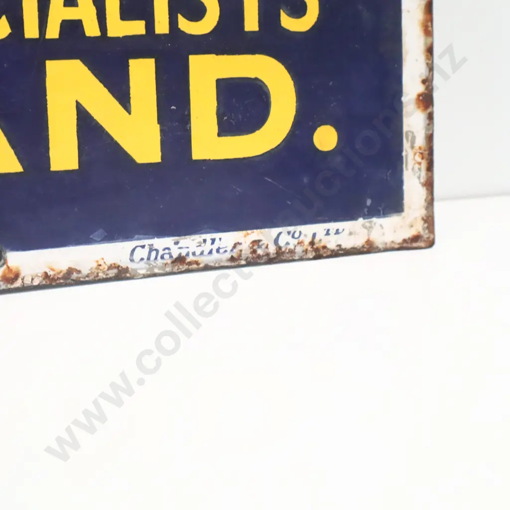 Gunson's Fertile Seeds Auckland Enamel Sign Image 1++