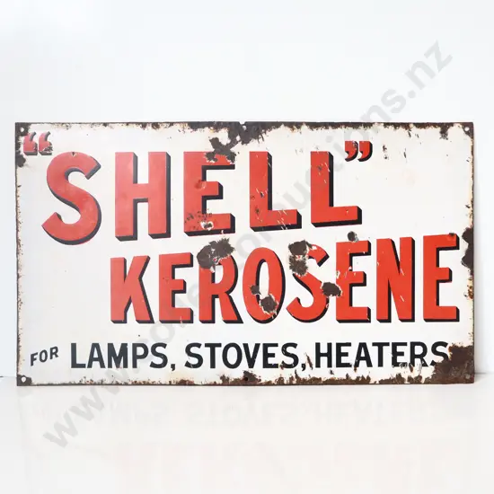 Shell Kerosene Enamel Sign 