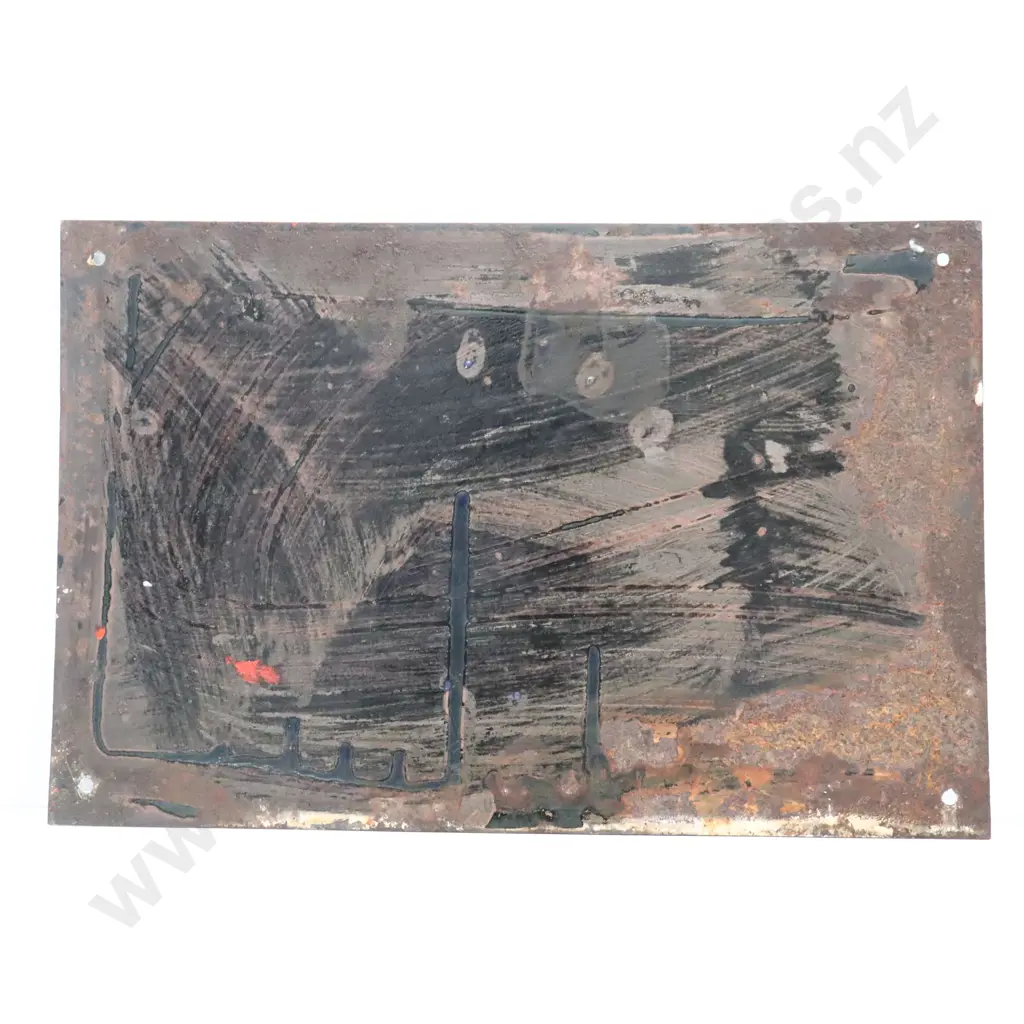 Sternol 8 Bottle Oil Rack Enamel Sign  Image 1++