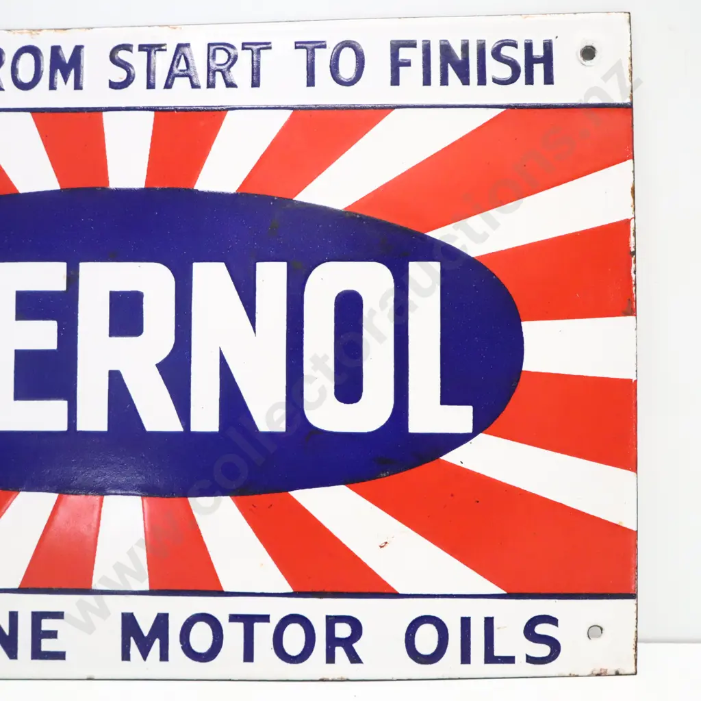 Sternol 8 Bottle Oil Rack Enamel Sign  Image 1++
