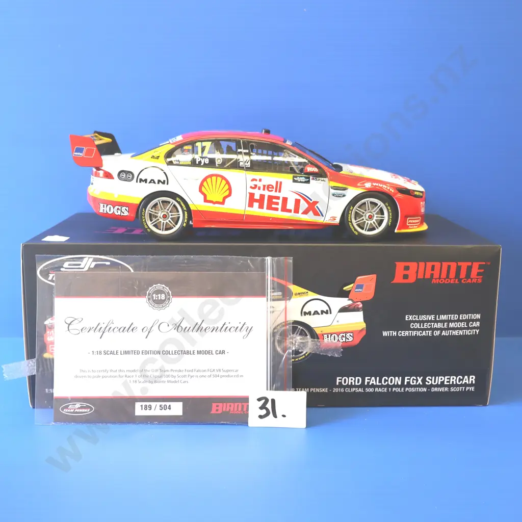 Ford Falcon FG X Supercar – DJR Team Penske Clipsal 500 Race 1 Pole Position #17 – Scott Pye – 2016 Image 1++