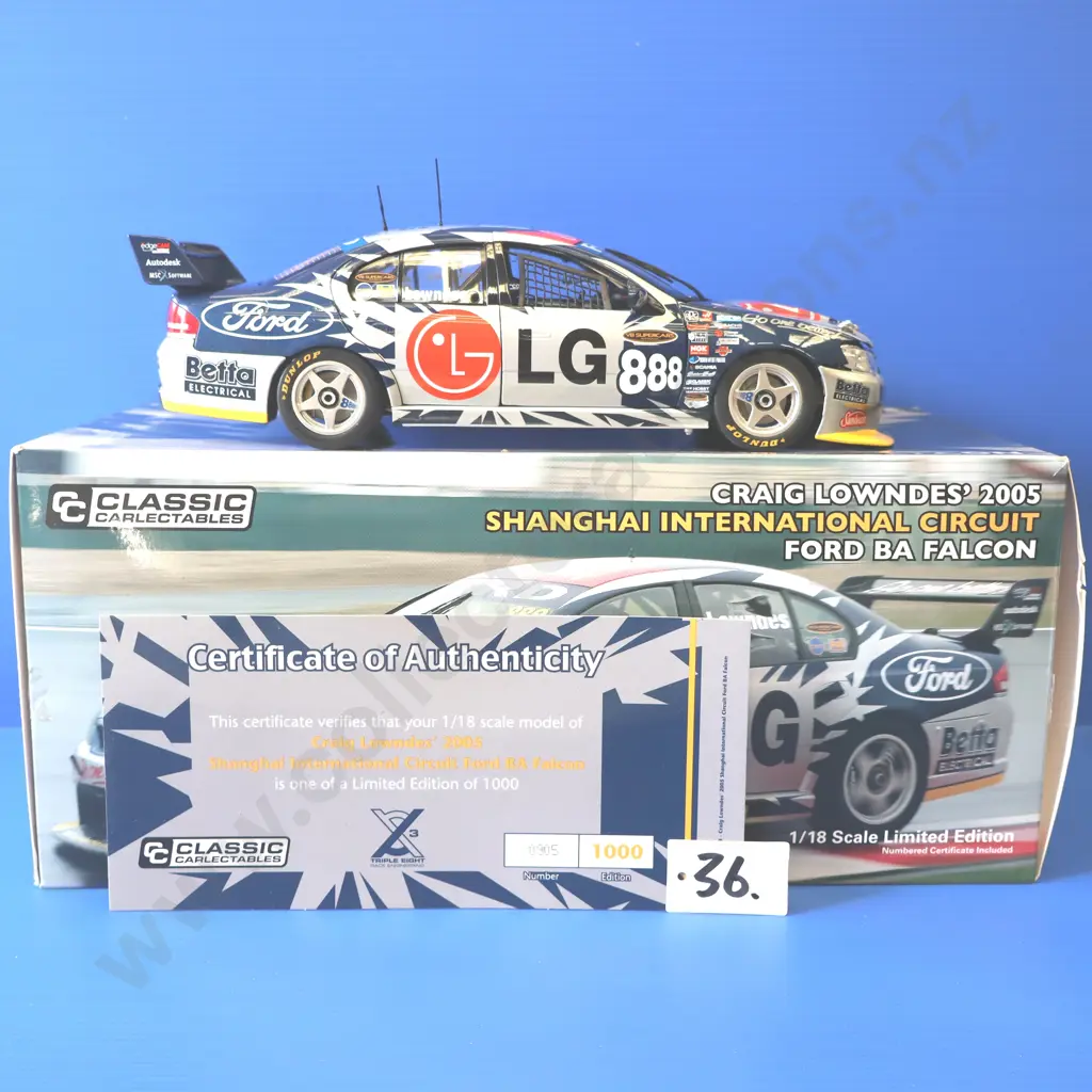 Ford Falcon BA – Shanghai International Circuit – Craig Lowndes – 2005 Image 1++