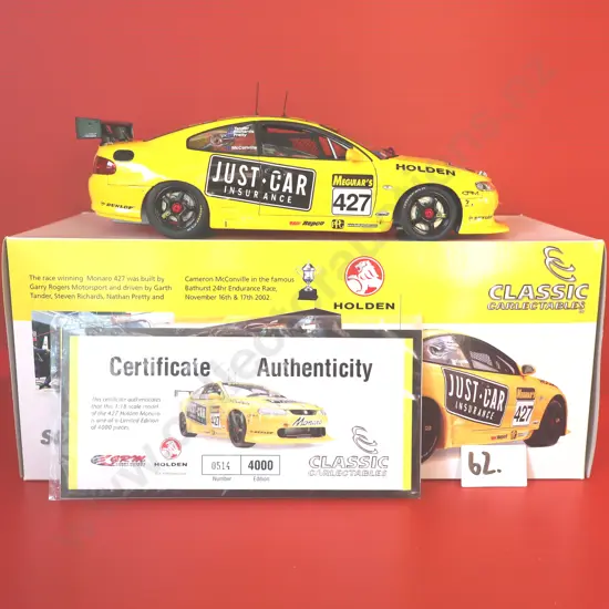 Holden Monaro CV8 – Just Car Insurance Bathurst 24 Hour Winner #427 – 2002