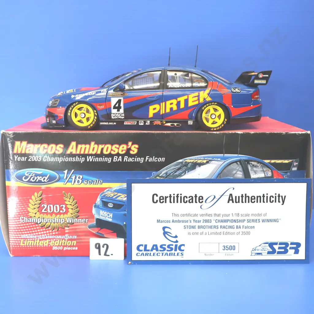 Ford Falcon BA – Stone Brothers Racing Championship Winner – Marcos Ambrose – 2003 Image 1++