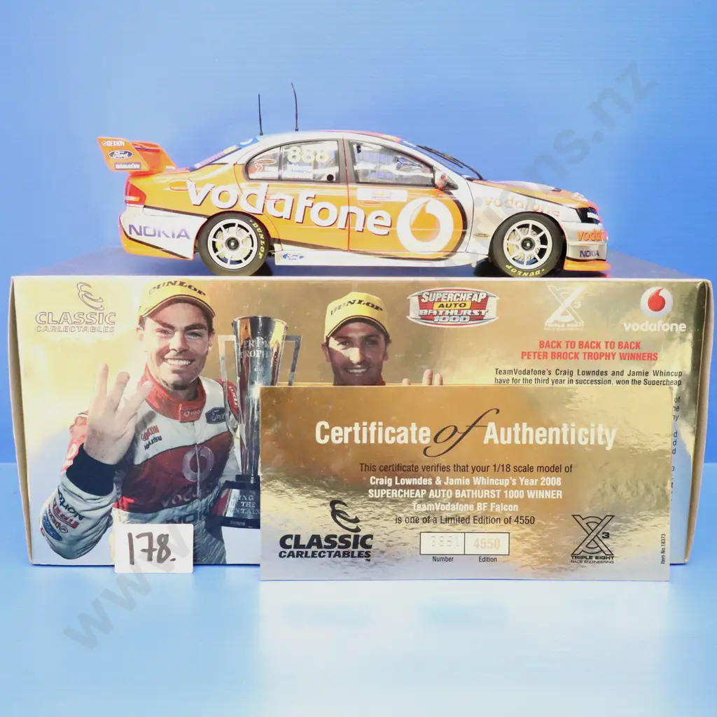 Ford Falcon BF TeamVodafone Bathurst 1000 Winner – Craig Lowndes & Jamie Whincup 2008 Image 1++