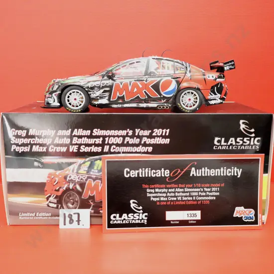Holden Commodore VE Series II Pepsi Max Crew Bathurst Pole – Greg Murphy & Allan Simonsen 2011