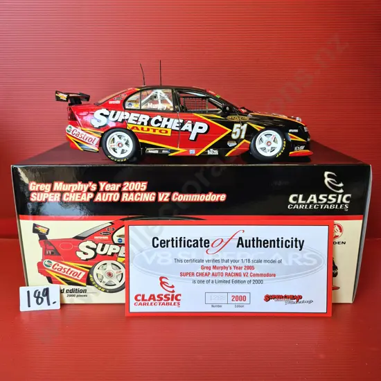 BOX CORRECTED Holden Commodore VZ Supercheap Auto Racing – Greg Murphy 2005