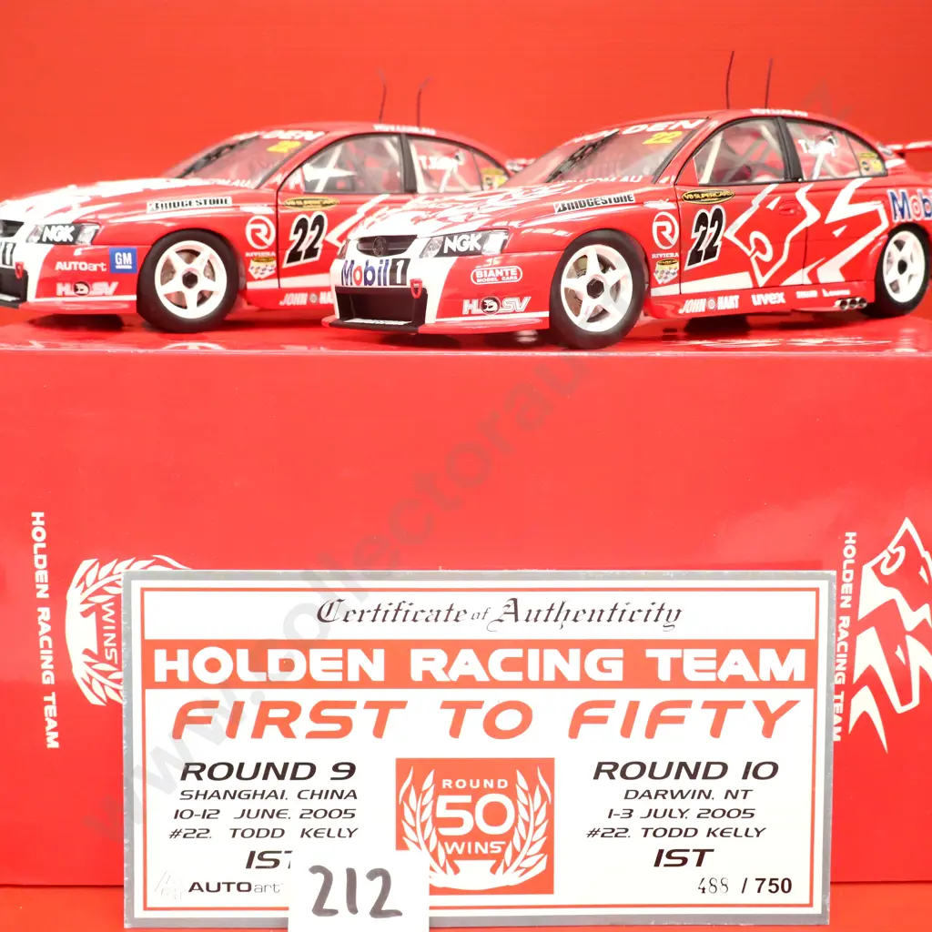 Holden Racing Team "First to Fifty" Twin Set – Todd Kelly #22 – Limited Edition Image 1++