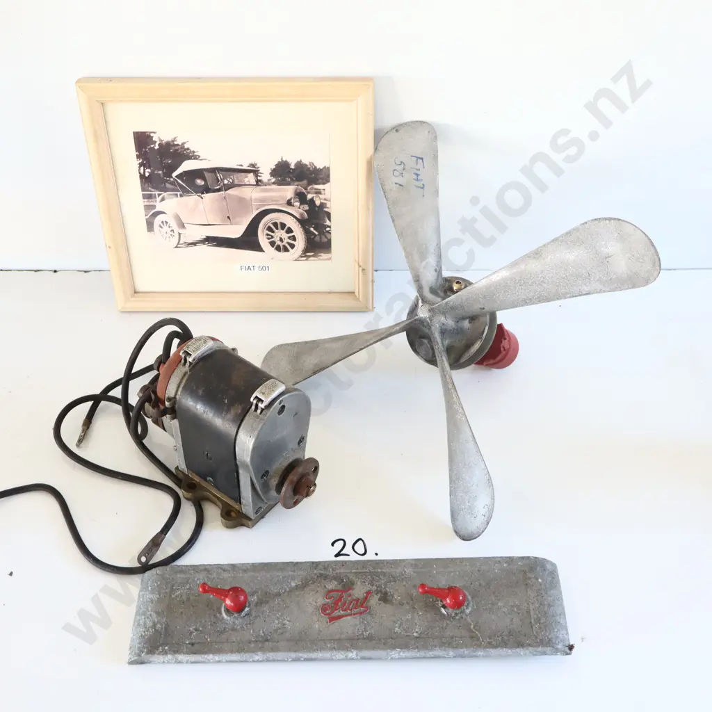 Fiat 501 Parts, Engine Cover, Fan Ect. Image 1++