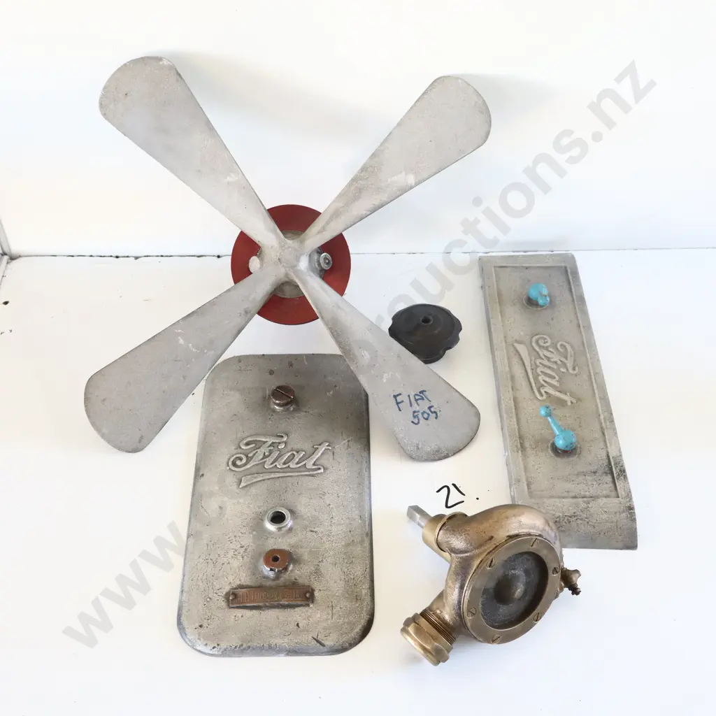 Fiat 505 Parts, Fan, Engine Coves and Waterpump ect. Image 1++