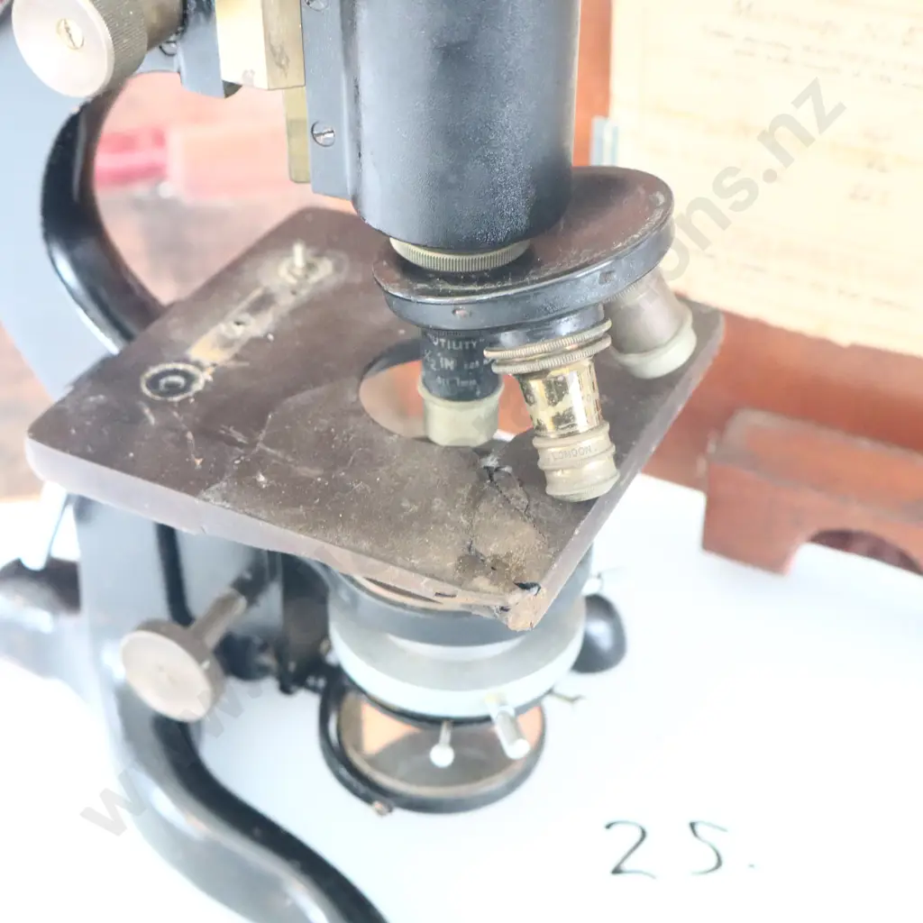 Antique Microscope W Watson And Sons London Image 1++