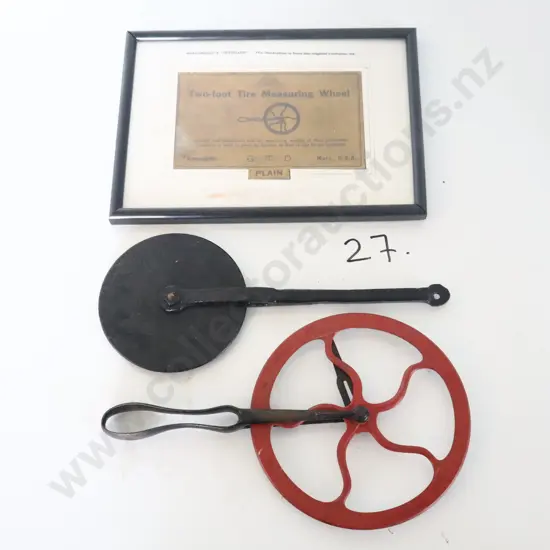 Tyre Measuring Wheels X 2 Plus Framed Picture