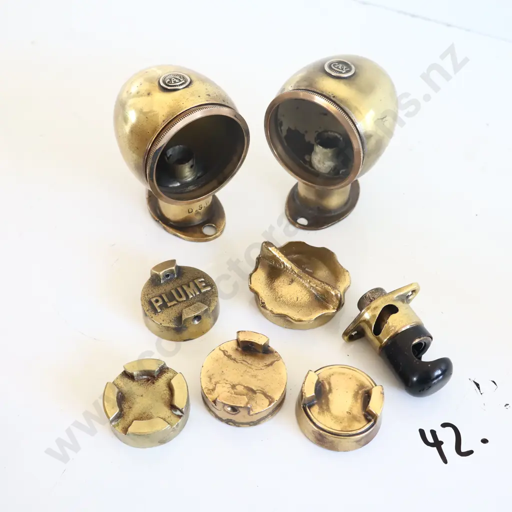 Brass Bits, Plume Cap, CAV Veteran Lights Ect Image 1++