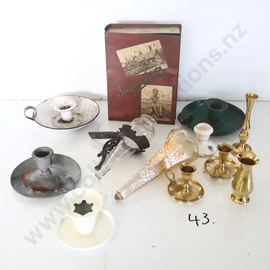Veteran Car Flower Holders, Candle Holders Ect.