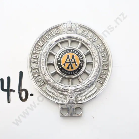 Rare AA Wanganui Motorcycle Badge