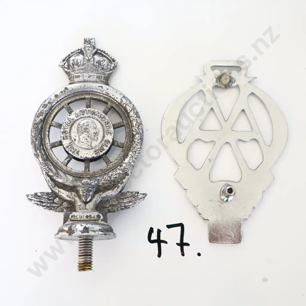 Royal Automobile Club And AA Centenary Badges  Image 1++