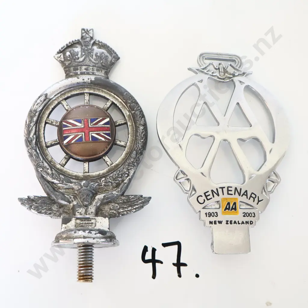 Royal Automobile Club And AA Centenary Badges  Image 1++