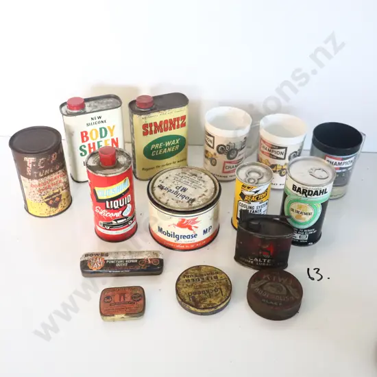 Vintage Tins And Champion Cups X 14