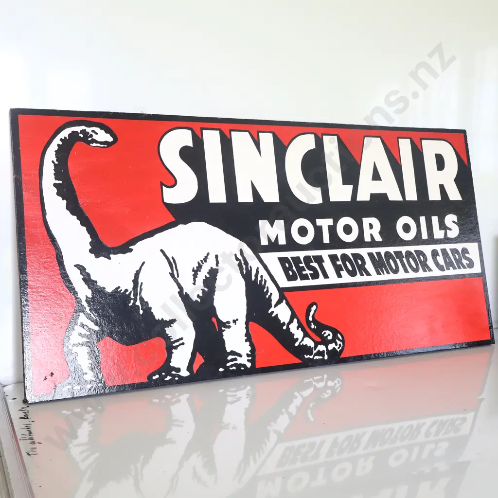  Sinclair Motor Oils Hand Painted Sign  Image 1++