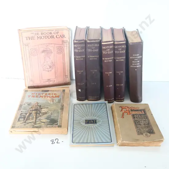 Books X 9 Motoring And Historic Trentham WW2 Camp
