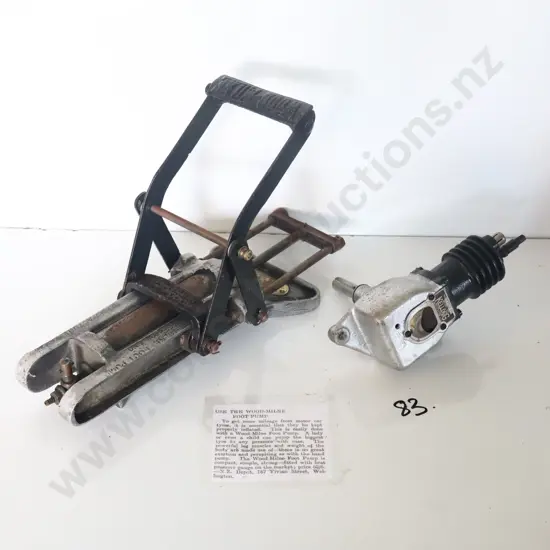 Wood Milne Foot Pump And Kellogg Tyre Pump