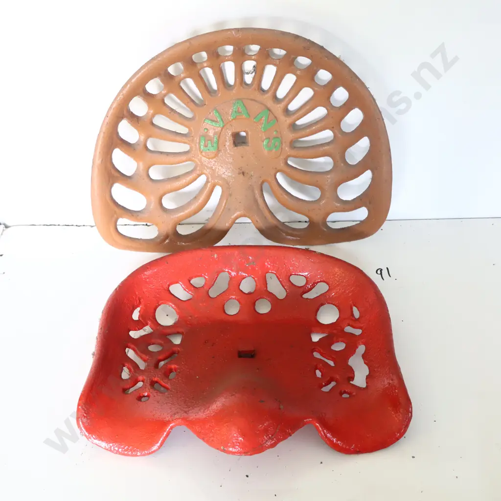 Tractor Seats X 2. Evans And Plain Image 1++