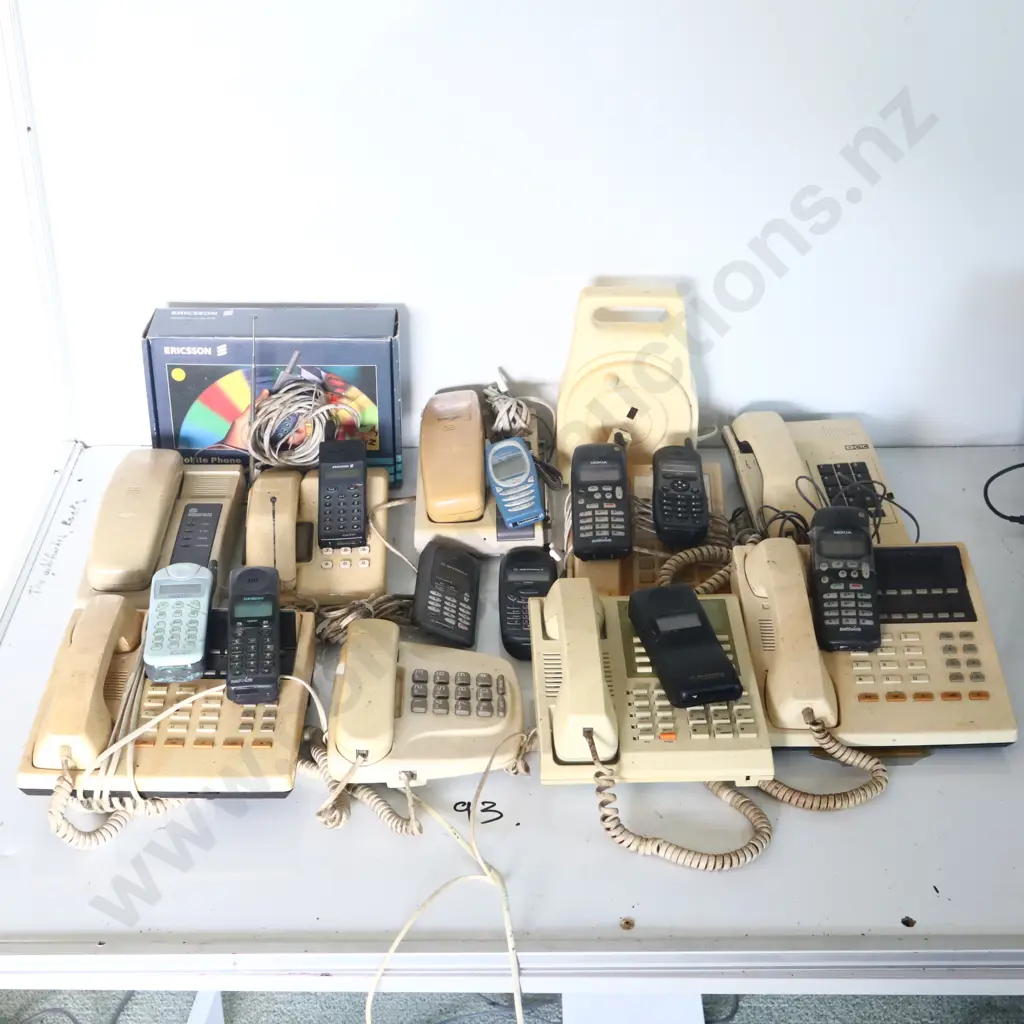 Vintage Telephones And Mobile Phones X 20 Approx Image 1++