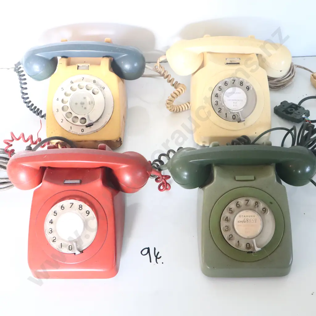 Vintage General Electric Telephones X 4 Image 1++