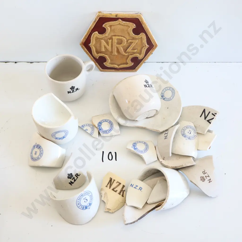 NZR Lot, Tile, Cup, Broken Pottery Image 1++