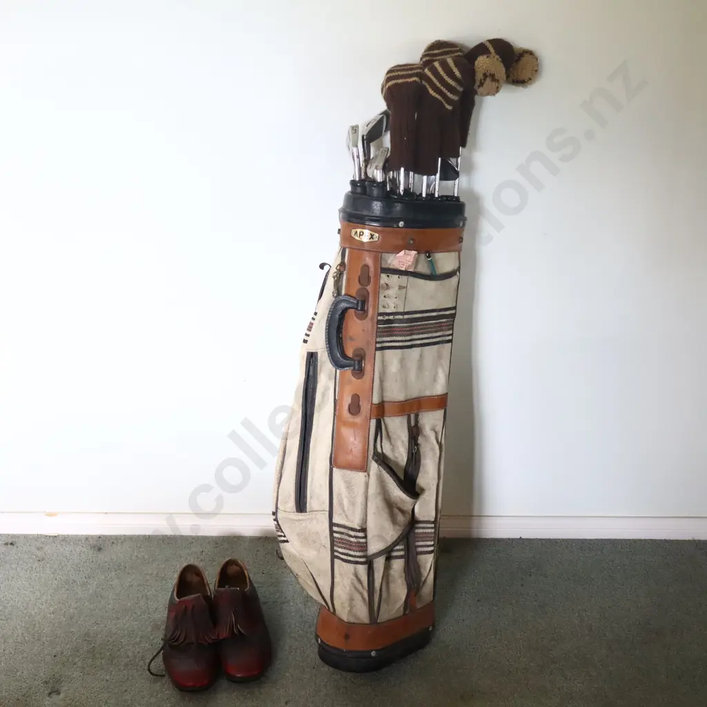 Golf Clubs And Golf Shoes. Image 1++