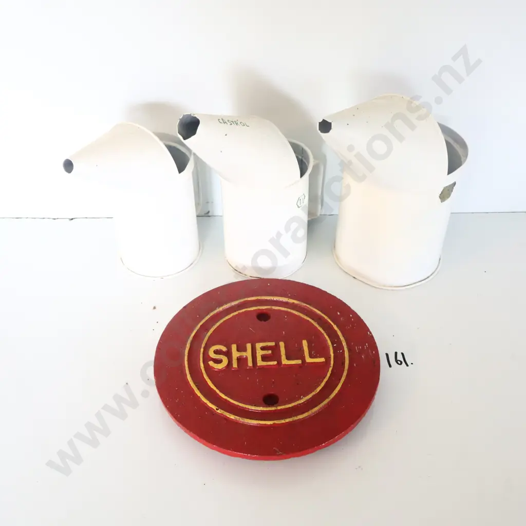 Shell Toby Lid And 3 Oil Dippers Image 1++