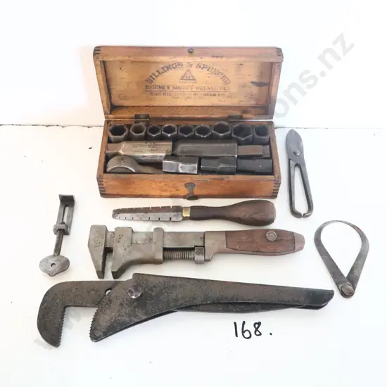 Antique Imperial Cased Socket Set And Hand Tools