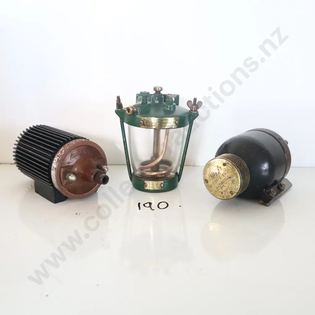 Lubricator, Mechanical Equipment Co, High St, Auckland And Ignition Coils X 2 Image 1++