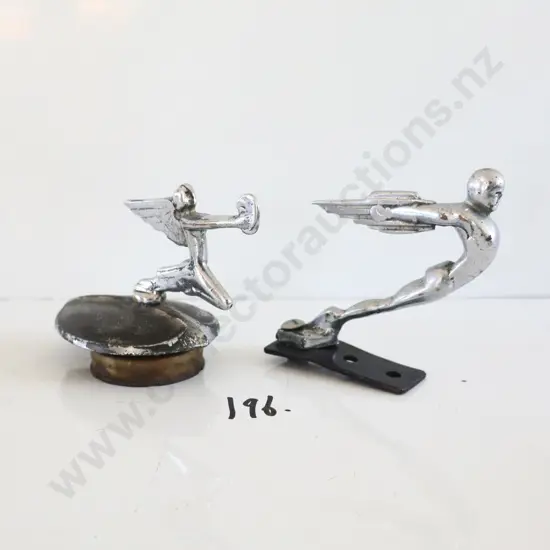 Vintage Hood Ornaments X 2