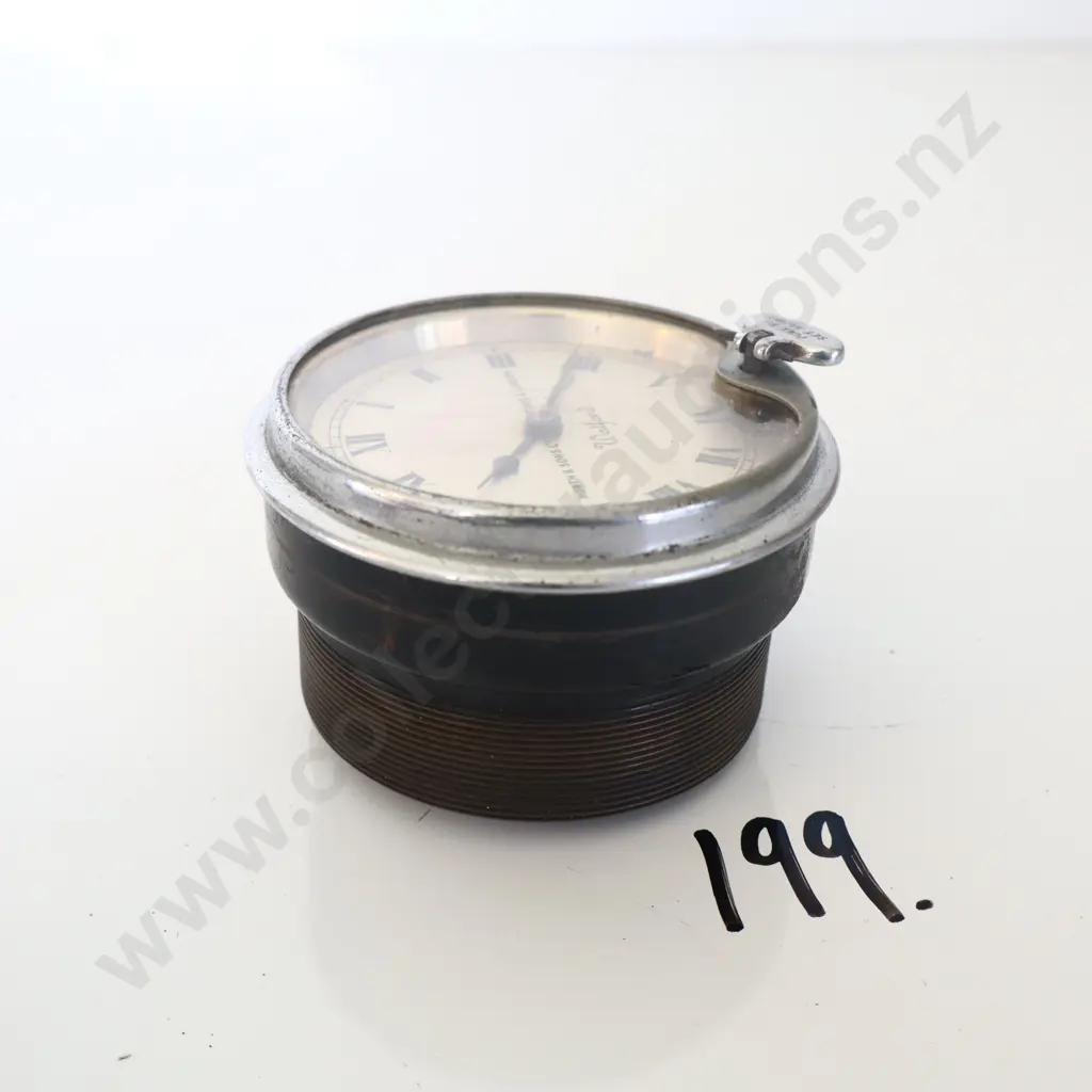 1920s Dashboard Clock By North And Sons Ltd, Watford And London Image 1++