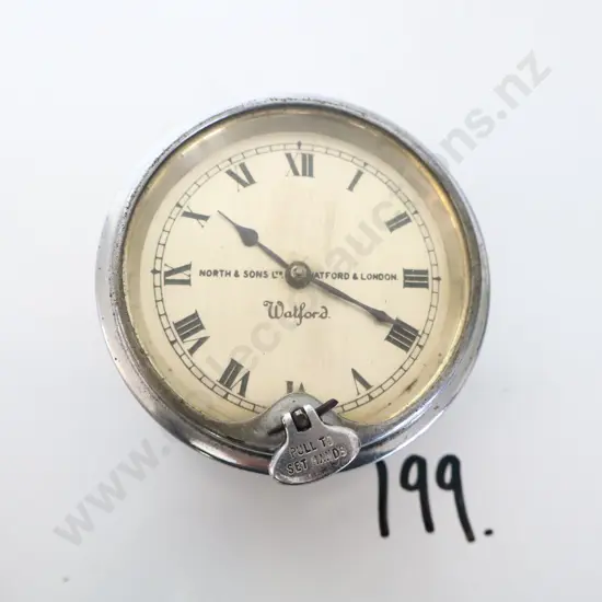 1920s Dashboard Clock By North And Sons Ltd, Watford And London
