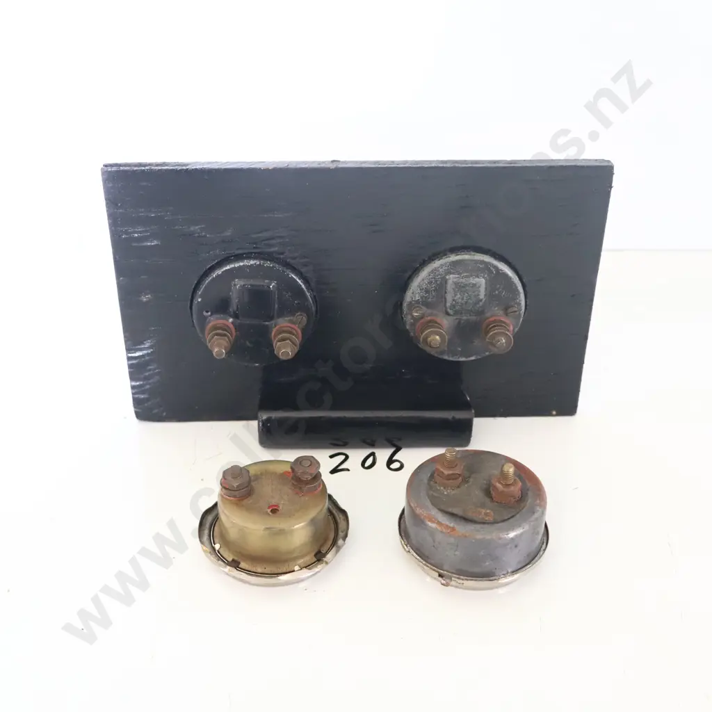 1930s Delage Gauges X 2 And Amp Meters X 2 Image 1++