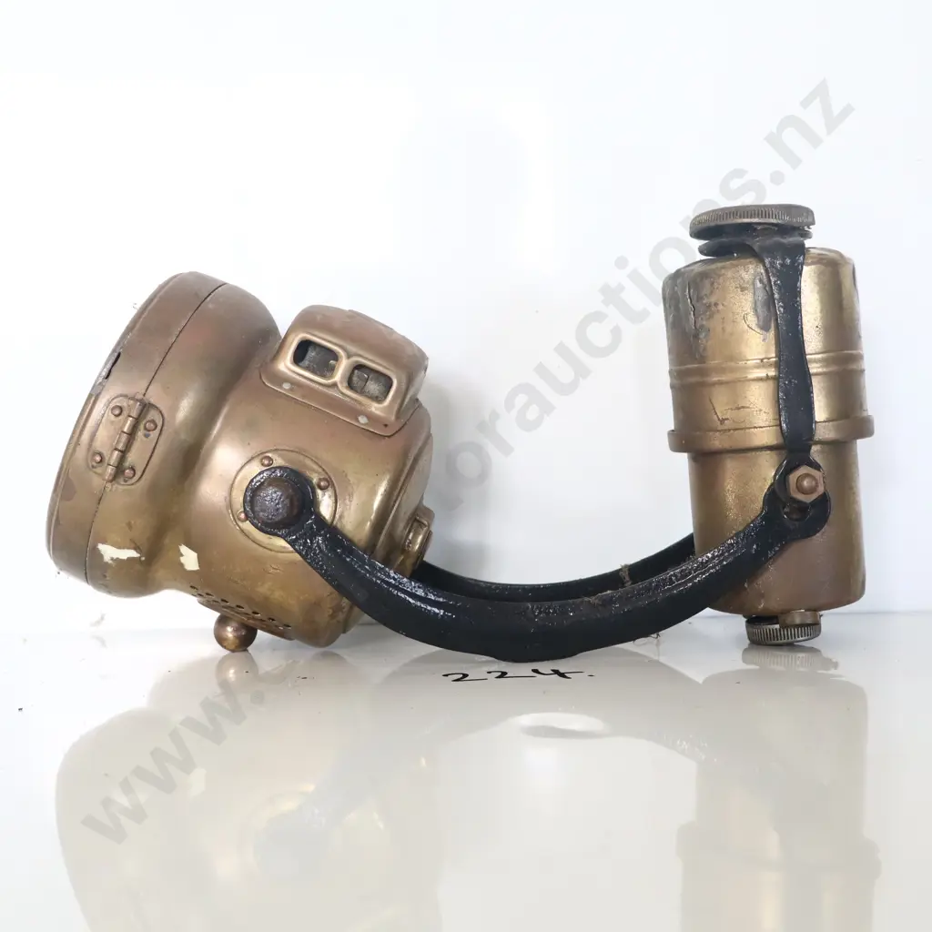 Early Motorcycle Carbide Light Image 1++
