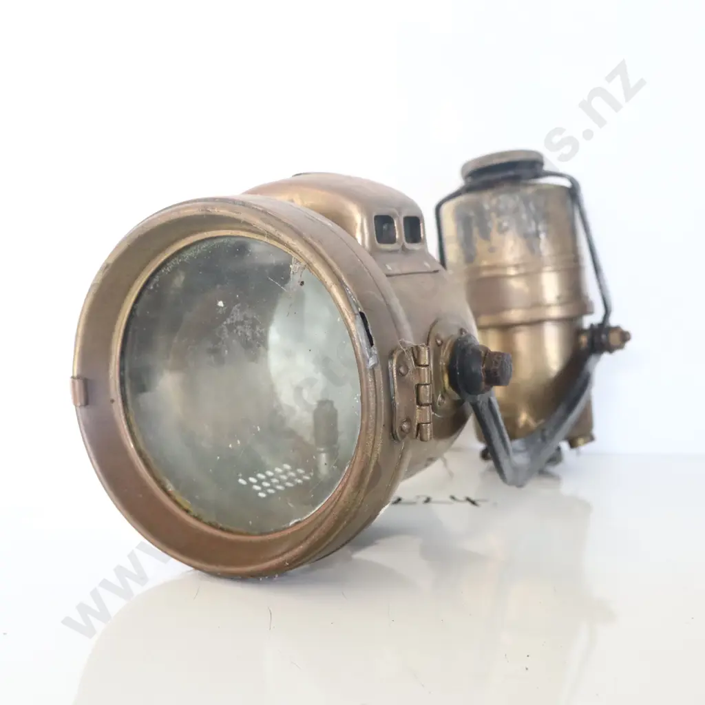 Early Motorcycle Carbide Light Image 1++