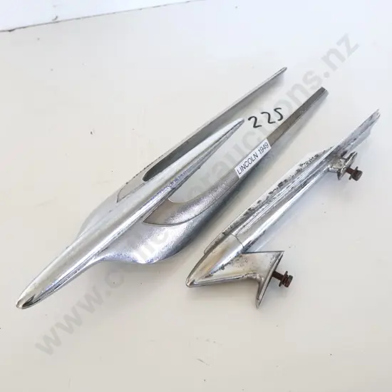 1949 Lincoln Hood Ornament Plus One Other